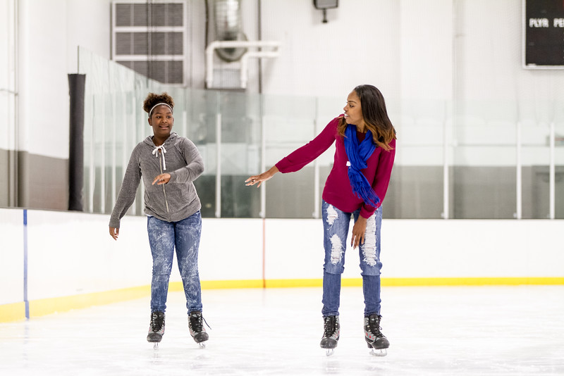 mentor and mentee skating