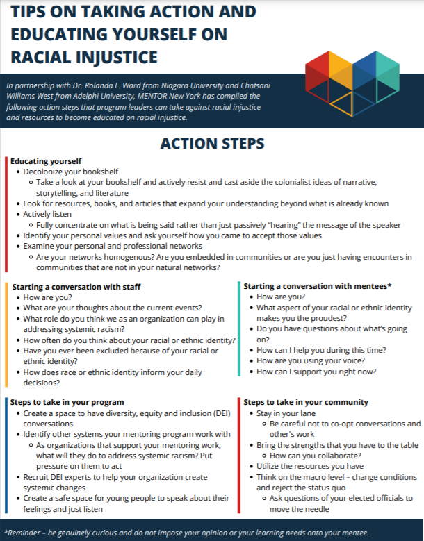 taking action and educating yourself on racial injustice