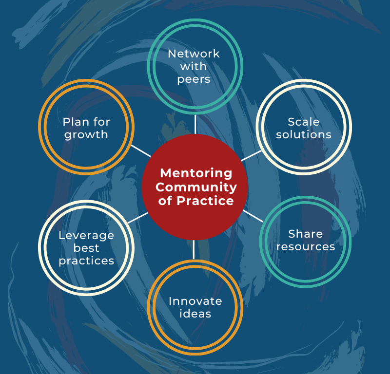 mentoring community of practice groups allow for solutions to be scaled and resources to be shared